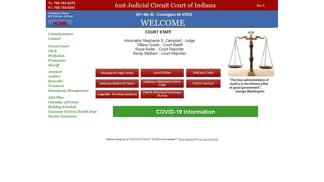 Circuit-Court - FOUNTAIN COUNTY